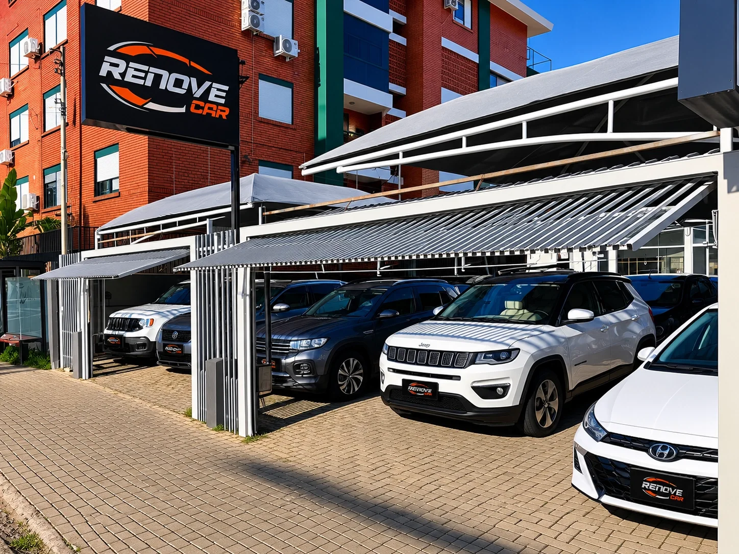Fachada da Renove Car Multimarcas — Rua Fagundes dos Reis, 1330